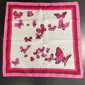 Pink and Red Butterfly Scarf